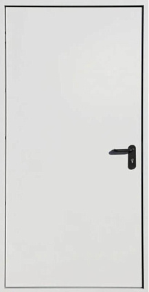 Герметичная дверь противопожарная серого цвета левая Герметичная дверь противопожарная серого цвета левая