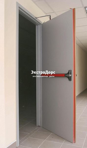 Дверь противопожарная металлическая глухая EI 90 с антипаникой в Подольске  купить