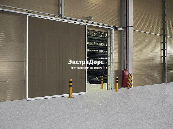 Противопожарные автоматические ворота коричневые в Подольске  купить