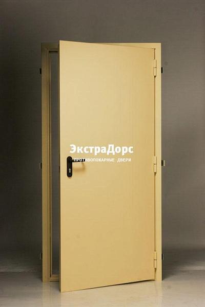Дверь глухая противопожарная EI 30 ДМП желтая в Подольске  купить
