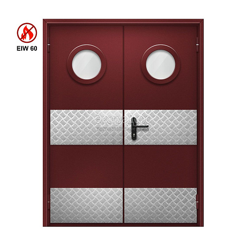 Двупольная противопожарная дверь EIW 60 ДО-02-EIW-60 ДП77 двупольная остекленная Двупольная противопожарная дверь EIW 60 ДО-02-EIW-60 ДП77 двупольная остекленная