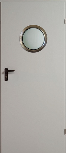 Противопожарная дверь одностворчатая дымогазонепроницаемая с иллюминатором EIS-30 ДП-247 Противопожарная дверь одностворчатая дымогазонепроницаемая с иллюминатором EIS-30 ДП-247