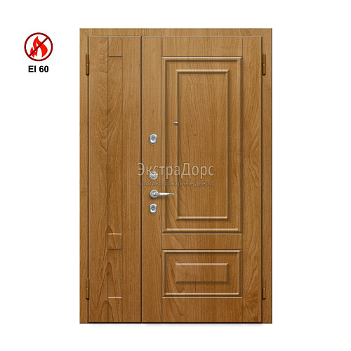 Противопожарная дверь EI 60 ДГ-02-EI60 ДП01 двупольная глухая с МДФ Противопожарная дверь EI 60 ДГ-02-EI60 ДП01 двупольная глухая с МДФ